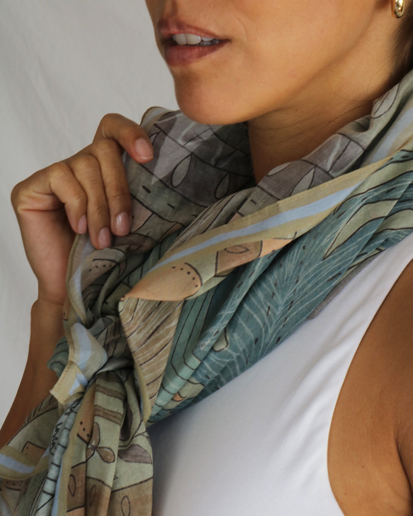 Palm Garden Scarf