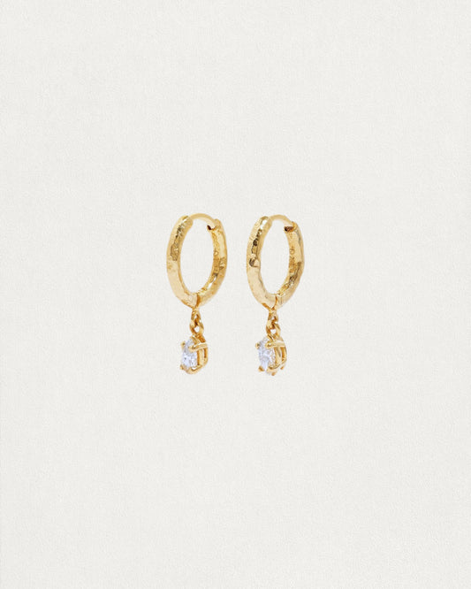 Awen White Earrings