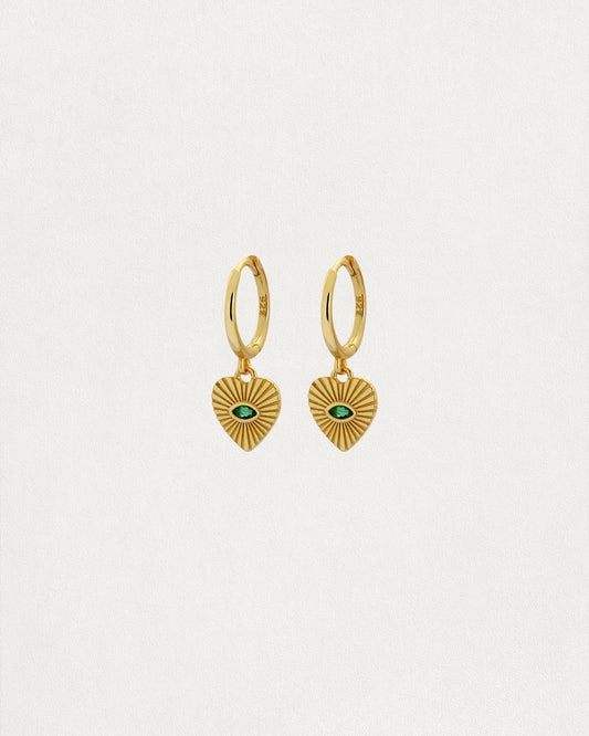 Corazon Golden Earrings
