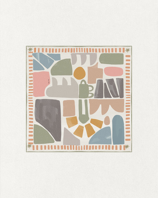 Silk Scarf - Fresco Rosa